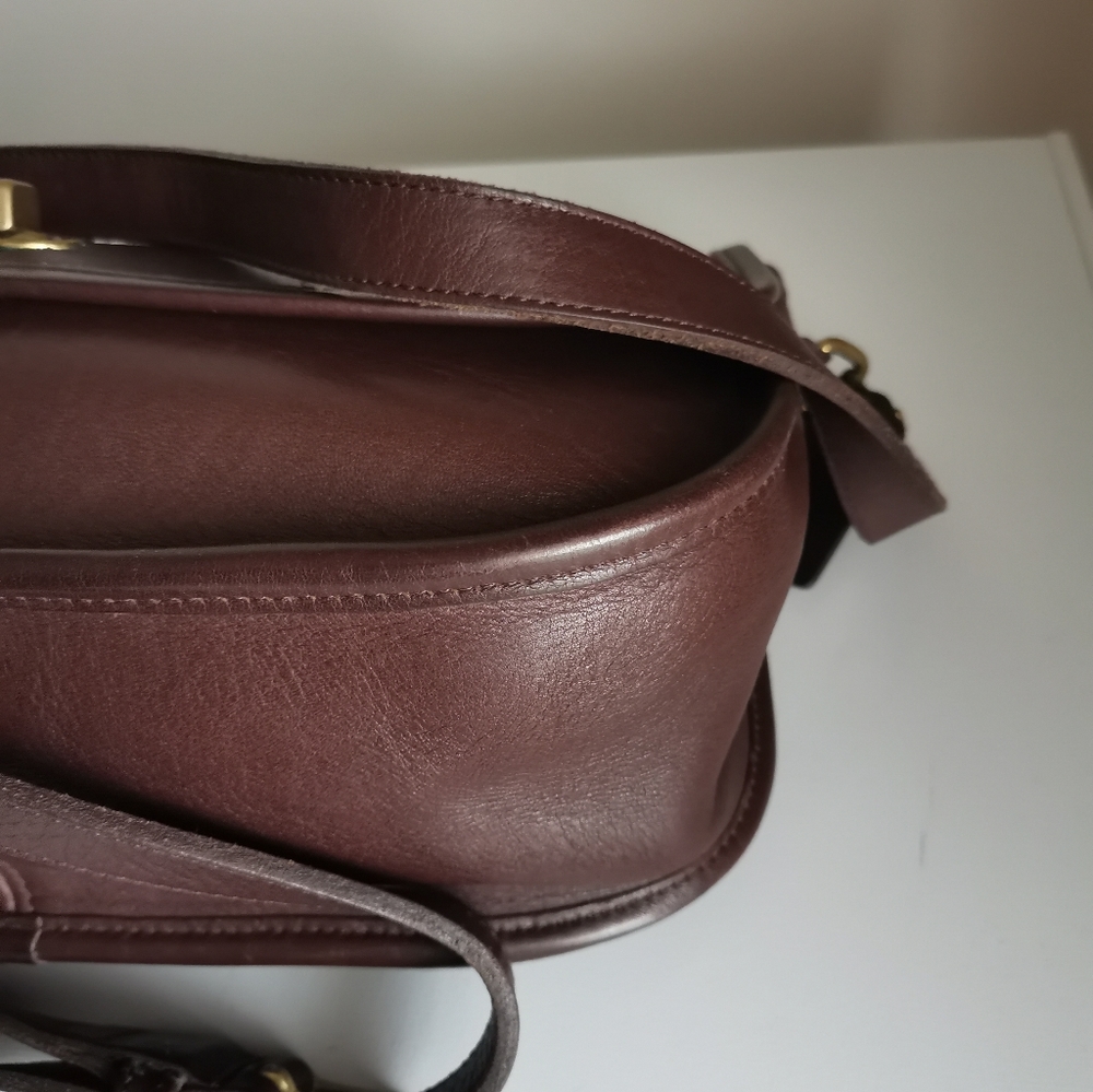 VINTAGE COACH BROWN 9790 CROSSBODY BAG. - Picture 8 of 12